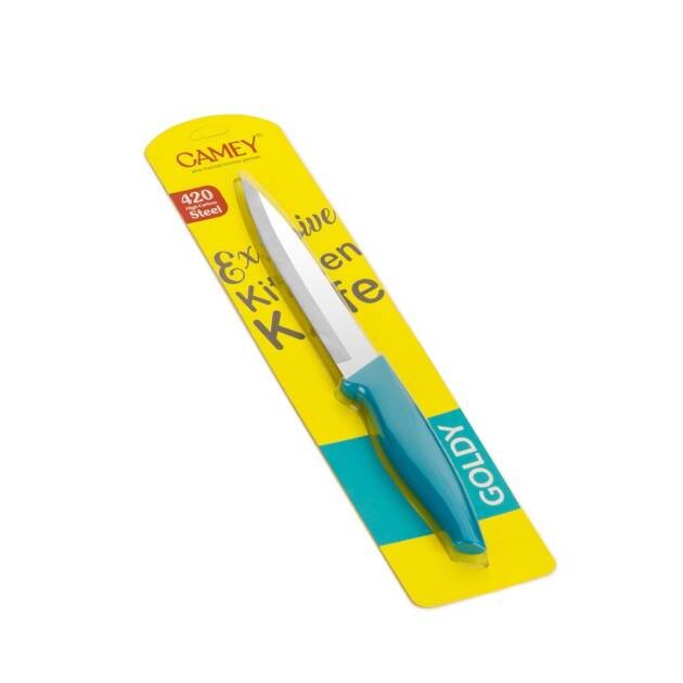 KI-203 - Goldy 9 " Plain Knife (420 High Carbo Steel)